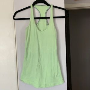lululemon Lime Green Workout Tank